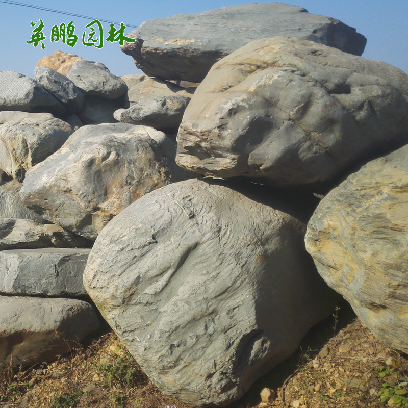 广西景区观赏青石 奇石景观头刻字石 文化石户外草坪摆放石